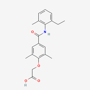 2-[4-[(2-Ethyl-6-methylphenyl)carbamoyl]-2,6-dimethylphenoxy]acetic acid