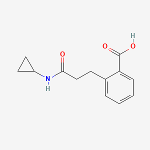 2-[3-(Cyclopropylamino)-3-oxopropyl]benzoic acid