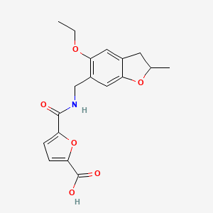 5-[(5-Ethoxy-2-methyl-2,3-dihydro-1-benzofuran-6-yl)methylcarbamoyl]furan-2-carboxylic acid