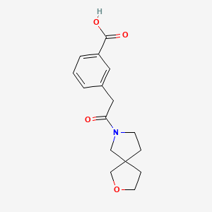 3-[2-(2-Oxa-7-azaspiro[4.4]nonan-7-yl)-2-oxoethyl]benzoic acid