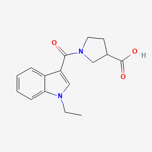 1-(1-Ethylindole-3-carbonyl)pyrrolidine-3-carboxylic acid