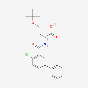 2-[(2-Chloro-5-phenylbenzoyl)amino]-4-[(2-methylpropan-2-yl)oxy]butanoic acid