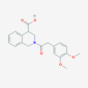 2-[2-(3,4-dimethoxyphenyl)acetyl]-3,4-dihydro-1H-isoquinoline-4-carboxylic acid