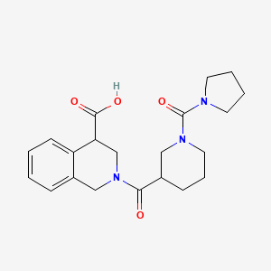 2-[1-(pyrrolidine-1-carbonyl)piperidine-3-carbonyl]-3,4-dihydro-1H-isoquinoline-4-carboxylic acid