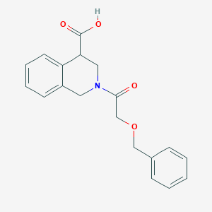 2-(2-phenylmethoxyacetyl)-3,4-dihydro-1H-isoquinoline-4-carboxylic acid