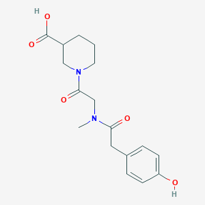 1-[2-[[2-(4-Hydroxyphenyl)acetyl]-methylamino]acetyl]piperidine-3-carboxylic acid