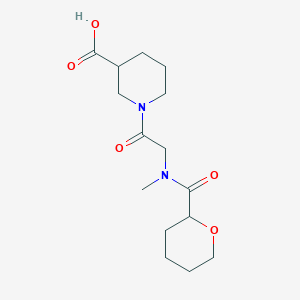 1-[2-[Methyl(oxane-2-carbonyl)amino]acetyl]piperidine-3-carboxylic acid