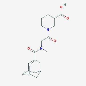 1-[2-[Adamantane-1-carbonyl(methyl)amino]acetyl]piperidine-3-carboxylic acid