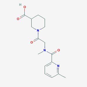 1-[2-[Methyl-(6-methylpyridine-2-carbonyl)amino]acetyl]piperidine-3-carboxylic acid