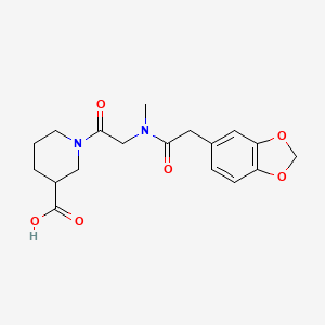 1-[2-[[2-(1,3-Benzodioxol-5-yl)acetyl]-methylamino]acetyl]piperidine-3-carboxylic acid