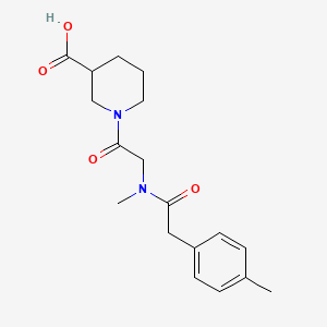 1-[2-[Methyl-[2-(4-methylphenyl)acetyl]amino]acetyl]piperidine-3-carboxylic acid