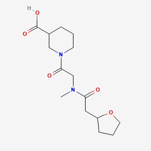 1-[2-[Methyl-[2-(oxolan-2-yl)acetyl]amino]acetyl]piperidine-3-carboxylic acid