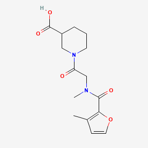 1-[2-[Methyl-(3-methylfuran-2-carbonyl)amino]acetyl]piperidine-3-carboxylic acid