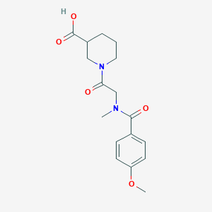 1-[2-[(4-Methoxybenzoyl)-methylamino]acetyl]piperidine-3-carboxylic acid