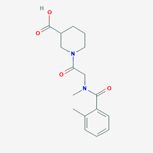 1-[2-[Methyl-(2-methylbenzoyl)amino]acetyl]piperidine-3-carboxylic acid