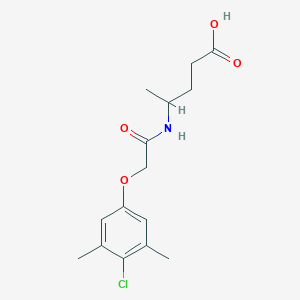 4-[[2-(4-Chloro-3,5-dimethylphenoxy)acetyl]amino]pentanoic acid