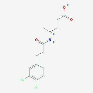 4-[3-(3,4-Dichlorophenyl)propanoylamino]pentanoic acid