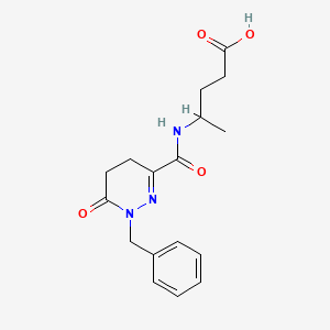 4-[(1-Benzyl-6-oxo-4,5-dihydropyridazine-3-carbonyl)amino]pentanoic acid