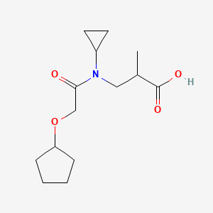 3-[(2-Cyclopentyloxyacetyl)-cyclopropylamino]-2-methylpropanoic acid