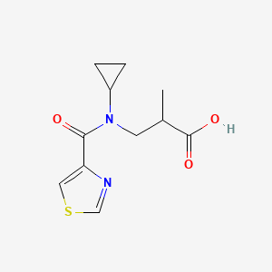 3-[Cyclopropyl(1,3-thiazole-4-carbonyl)amino]-2-methylpropanoic acid