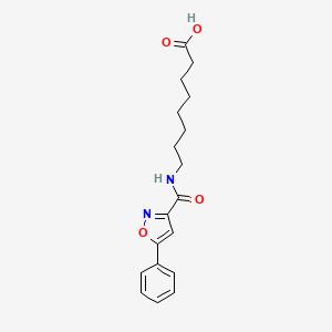 8-[(5-Phenyl-1,2-oxazole-3-carbonyl)amino]octanoic acid