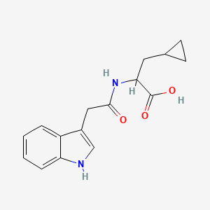 3-cyclopropyl-2-[[2-(1H-indol-3-yl)acetyl]amino]propanoic acid