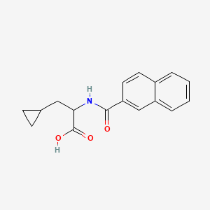 3-Cyclopropyl-2-(naphthalene-2-carbonylamino)propanoic acid