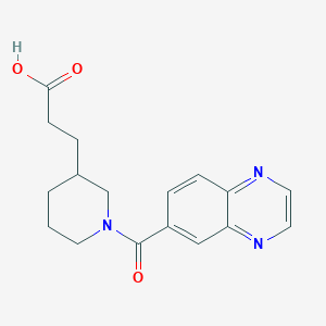 3-[1-(Quinoxaline-6-carbonyl)piperidin-3-yl]propanoic acid