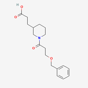 3-[1-(3-Phenylmethoxypropanoyl)piperidin-3-yl]propanoic acid