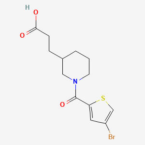 3-[1-(4-Bromothiophene-2-carbonyl)piperidin-3-yl]propanoic acid