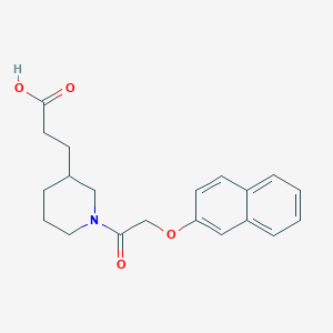 3-[1-(2-Naphthalen-2-yloxyacetyl)piperidin-3-yl]propanoic acid