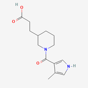 3-[1-(4-methyl-1H-pyrrole-3-carbonyl)piperidin-3-yl]propanoic acid