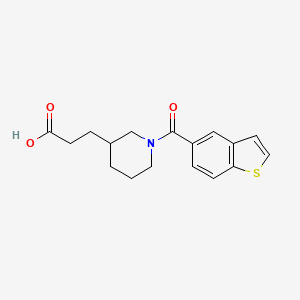 3-[1-(1-Benzothiophene-5-carbonyl)piperidin-3-yl]propanoic acid