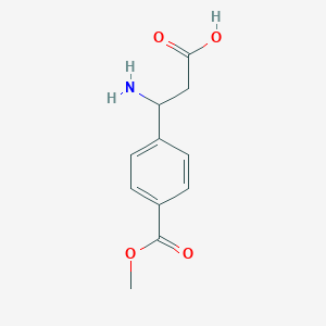 molecular formula C11H13NO4 B066716 3-氨基-3-[4-(甲氧羰基)苯基]丙酸 CAS No. 181519-49-3