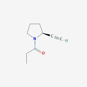 B066722 1-[(2S)-2-ethynylpyrrolidin-1-yl]propan-1-one CAS No. 182754-33-2