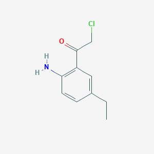 molecular formula C10H12ClNO B066726 1-(2-Amino-5-ethylphenyl)-2-chloro-ethanone CAS No. 164788-90-3