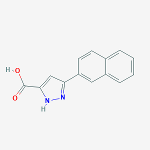 molecular formula C14H10N2O2 B066736 5-萘-2-基-1H-吡唑-3-羧酸 CAS No. 164295-94-7