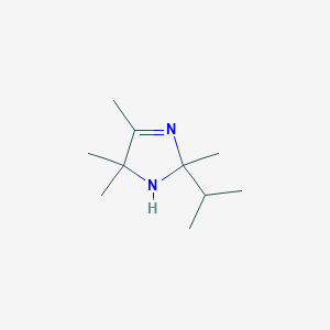 molecular formula C10H20N2 B066738 2-Isopropyl-2,4,5,5-tetramethyl-2,5-dihydro-1H-imidazole CAS No. 171974-62-2