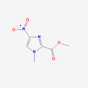 molecular formula C6H7N3O4 B066790 1-甲基-4-硝基-1H-咪唑-2-羧酸甲酯 CAS No. 169770-25-6