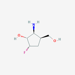 Cyclopentanemethanol, 2-amino-4-fluoro-3-hydroxy-, [1S-(1alpha,2alpha,3beta,4beta)]-(9CI)