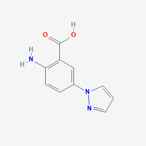 B066844 2-amino-5-(1H-pyrazol-1-yl)benzoic acid CAS No. 169045-03-8
