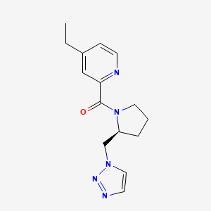 (4-ethylpyridin-2-yl)-[(2S)-2-(triazol-1-ylmethyl)pyrrolidin-1-yl]methanone