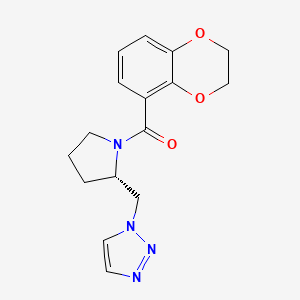 2,3-dihydro-1,4-benzodioxin-5-yl-[(2S)-2-(triazol-1-ylmethyl)pyrrolidin-1-yl]methanone