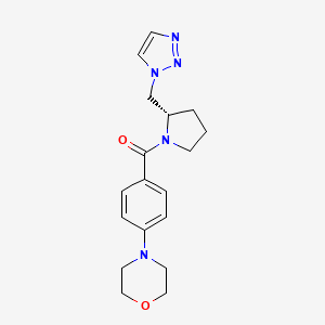 (4-morpholin-4-ylphenyl)-[(2S)-2-(triazol-1-ylmethyl)pyrrolidin-1-yl]methanone