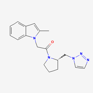 2-(2-methylindol-1-yl)-1-[(2S)-2-(triazol-1-ylmethyl)pyrrolidin-1-yl]ethanone