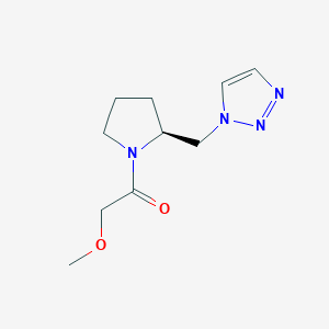 2-methoxy-1-[(2S)-2-(triazol-1-ylmethyl)pyrrolidin-1-yl]ethanone