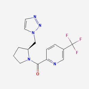 [(2S)-2-(triazol-1-ylmethyl)pyrrolidin-1-yl]-[5-(trifluoromethyl)pyridin-2-yl]methanone