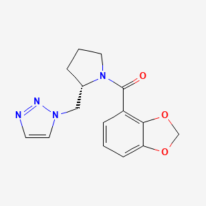 1,3-benzodioxol-4-yl-[(2S)-2-(triazol-1-ylmethyl)pyrrolidin-1-yl]methanone