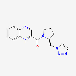 quinoxalin-2-yl-[(2S)-2-(triazol-1-ylmethyl)pyrrolidin-1-yl]methanone