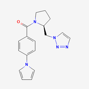 (4-pyrrol-1-ylphenyl)-[(2S)-2-(triazol-1-ylmethyl)pyrrolidin-1-yl]methanone